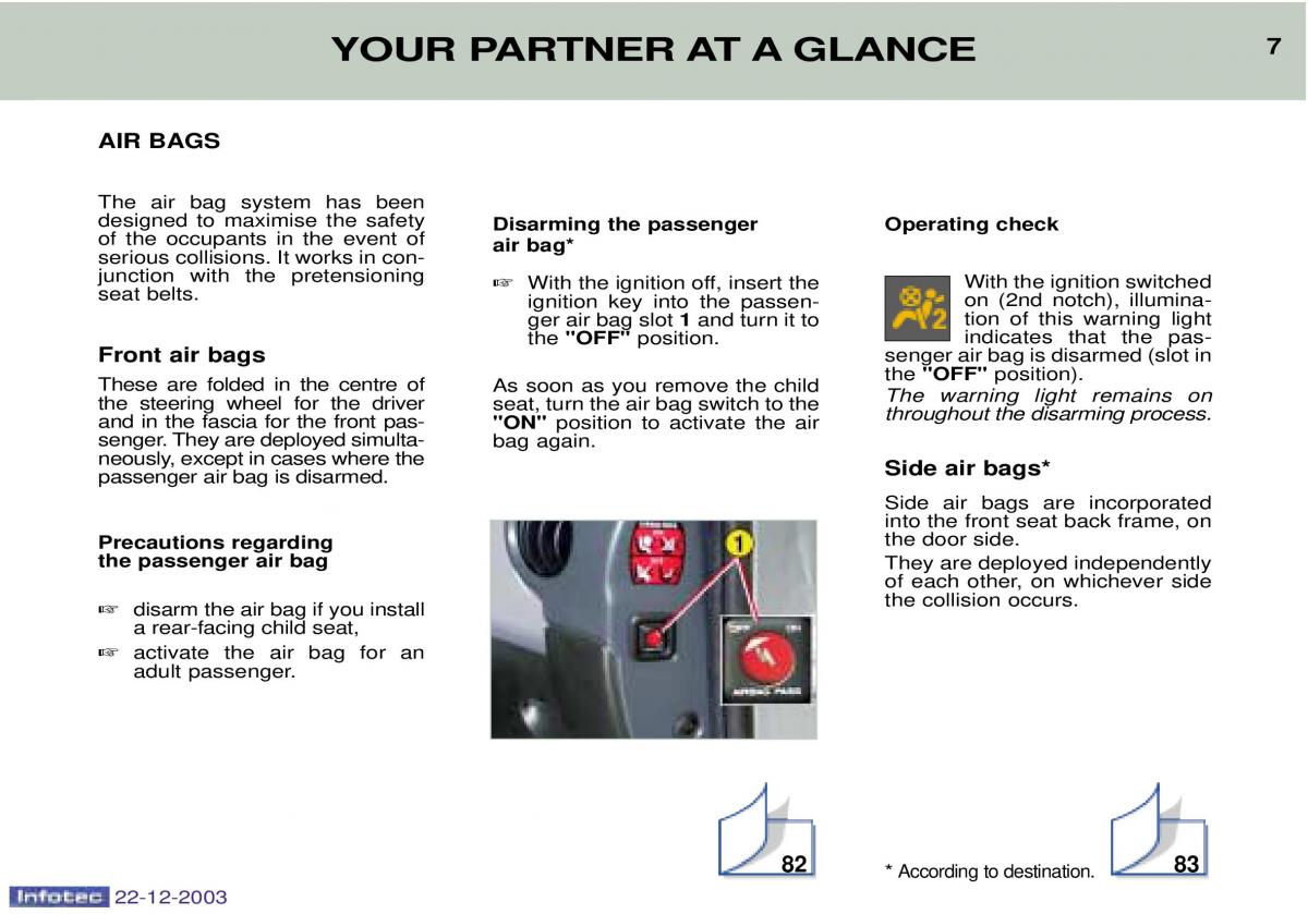 Peugeot Partner I 1 owners manual / page 60