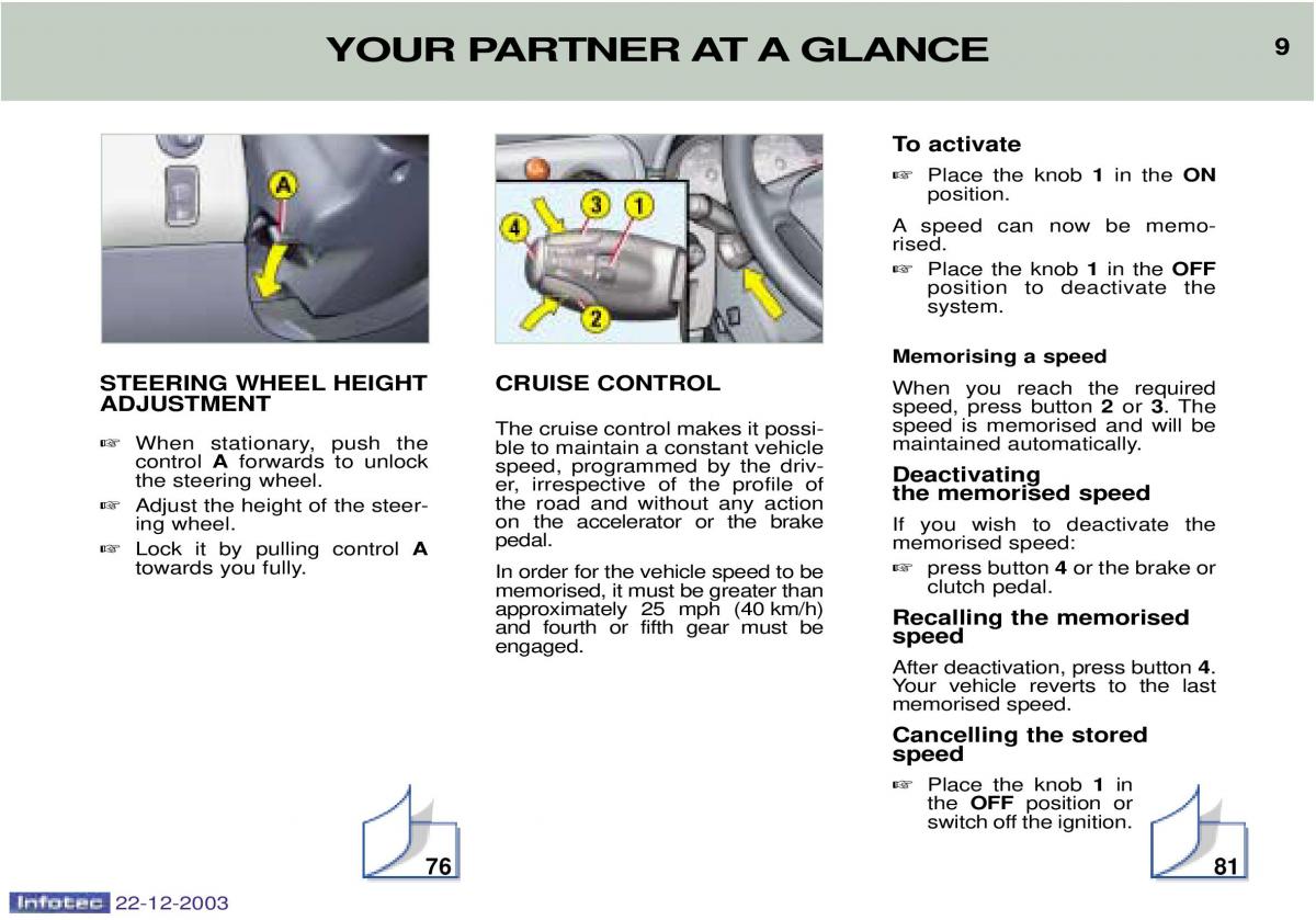 Peugeot Partner I 1 owners manual / page 74
