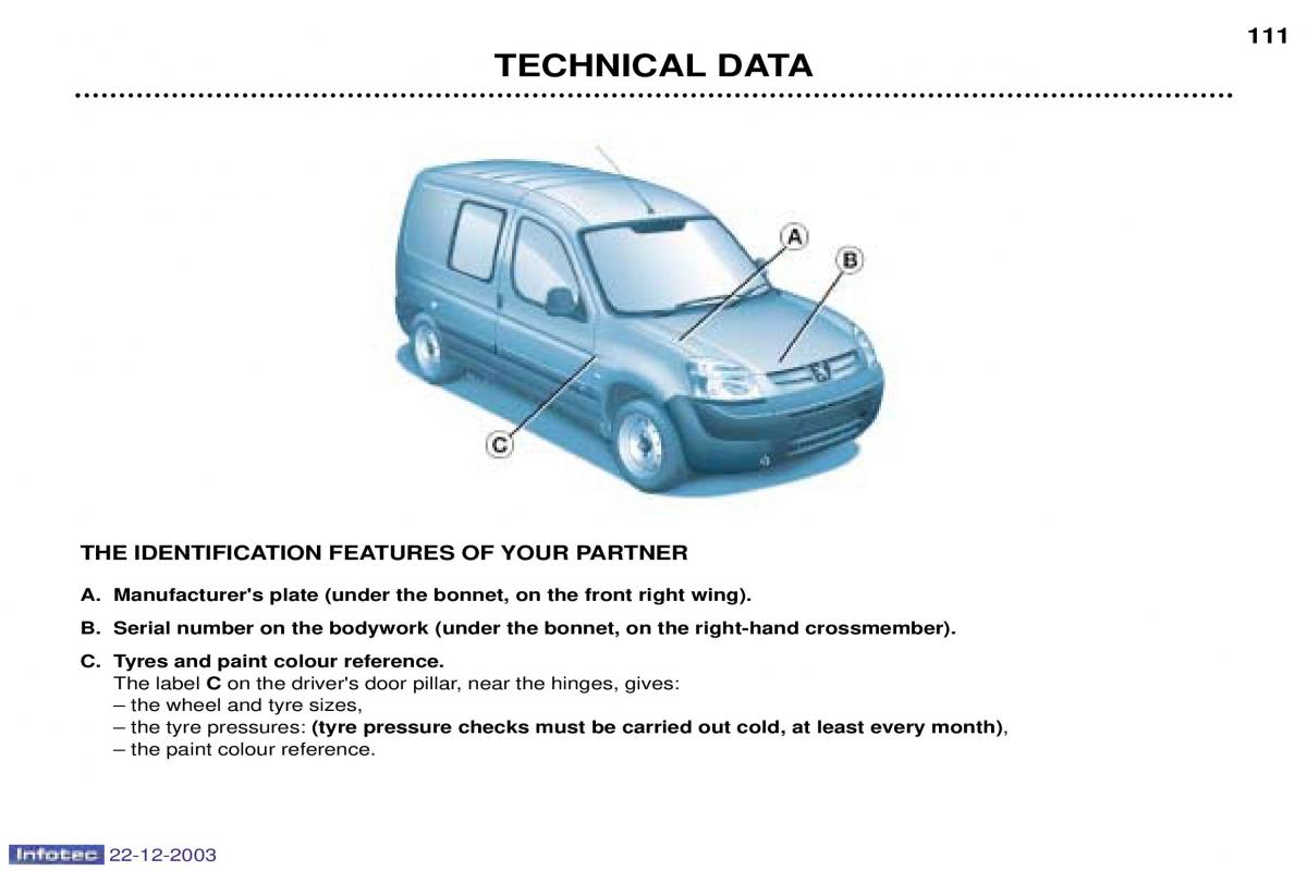 Peugeot Partner I 1 owners manual / page 10