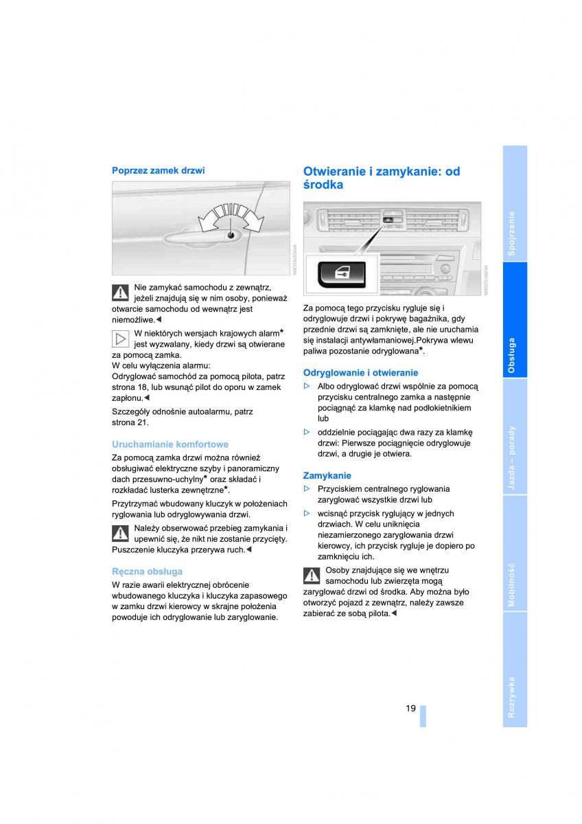BMW 3 E91 instrukcja obslugi / page 21