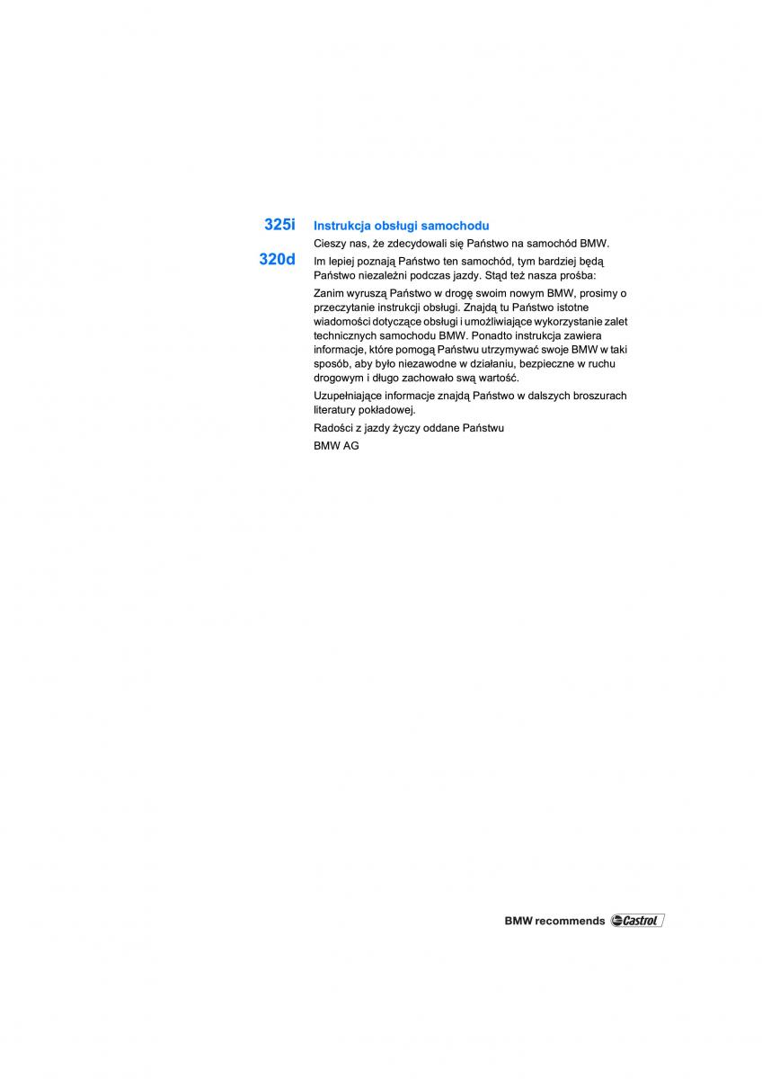 BMW 3 E91 instrukcja obslugi / page 3