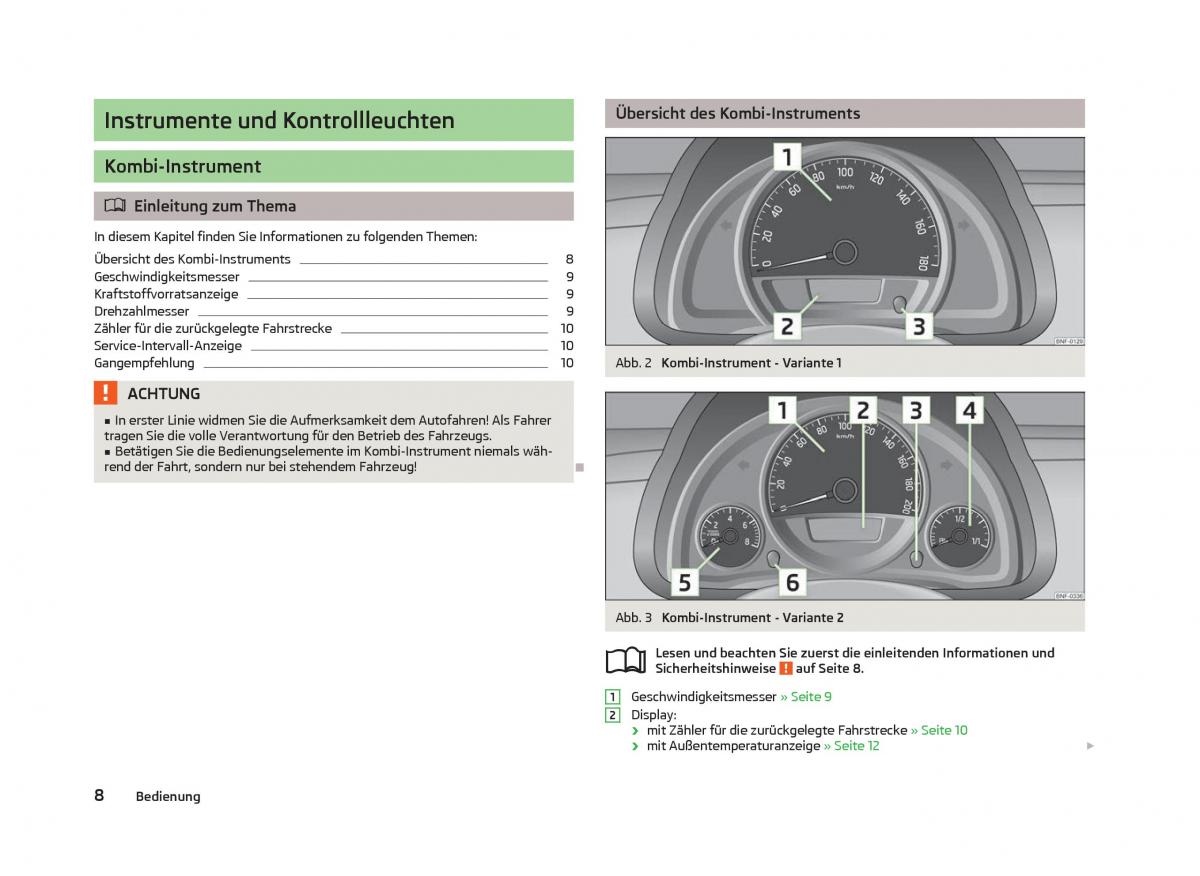 Skoda Citigo Handbuch / page 10