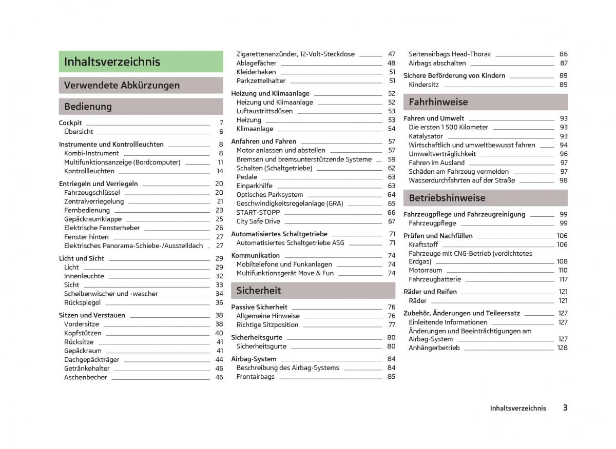 Skoda Citigo Handbuch / page 5