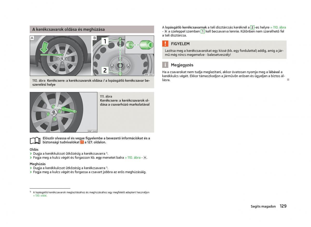 Skoda Citigo Kezelesi utmutato / page 131