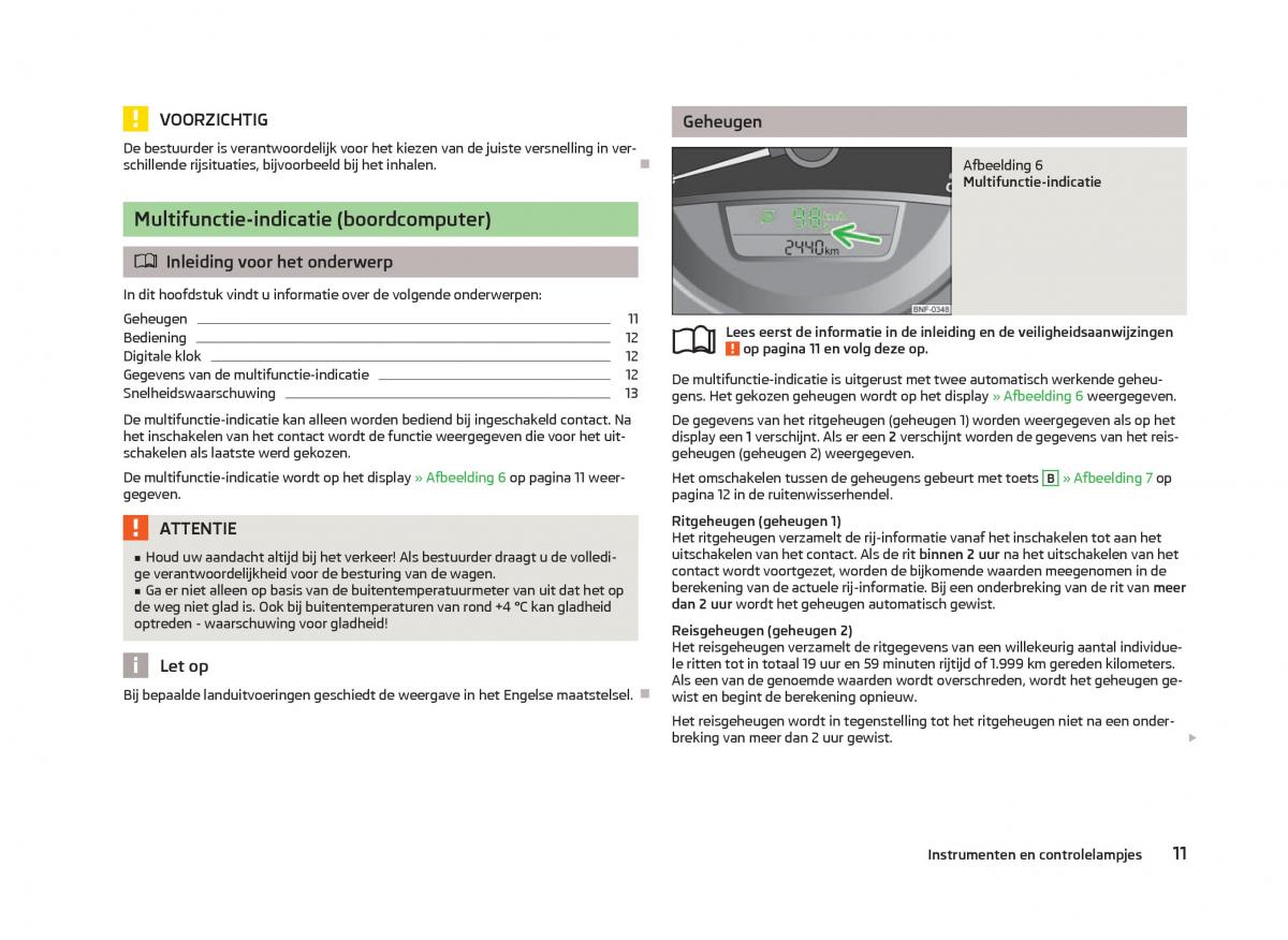 Skoda Citigo handleiding / page 13