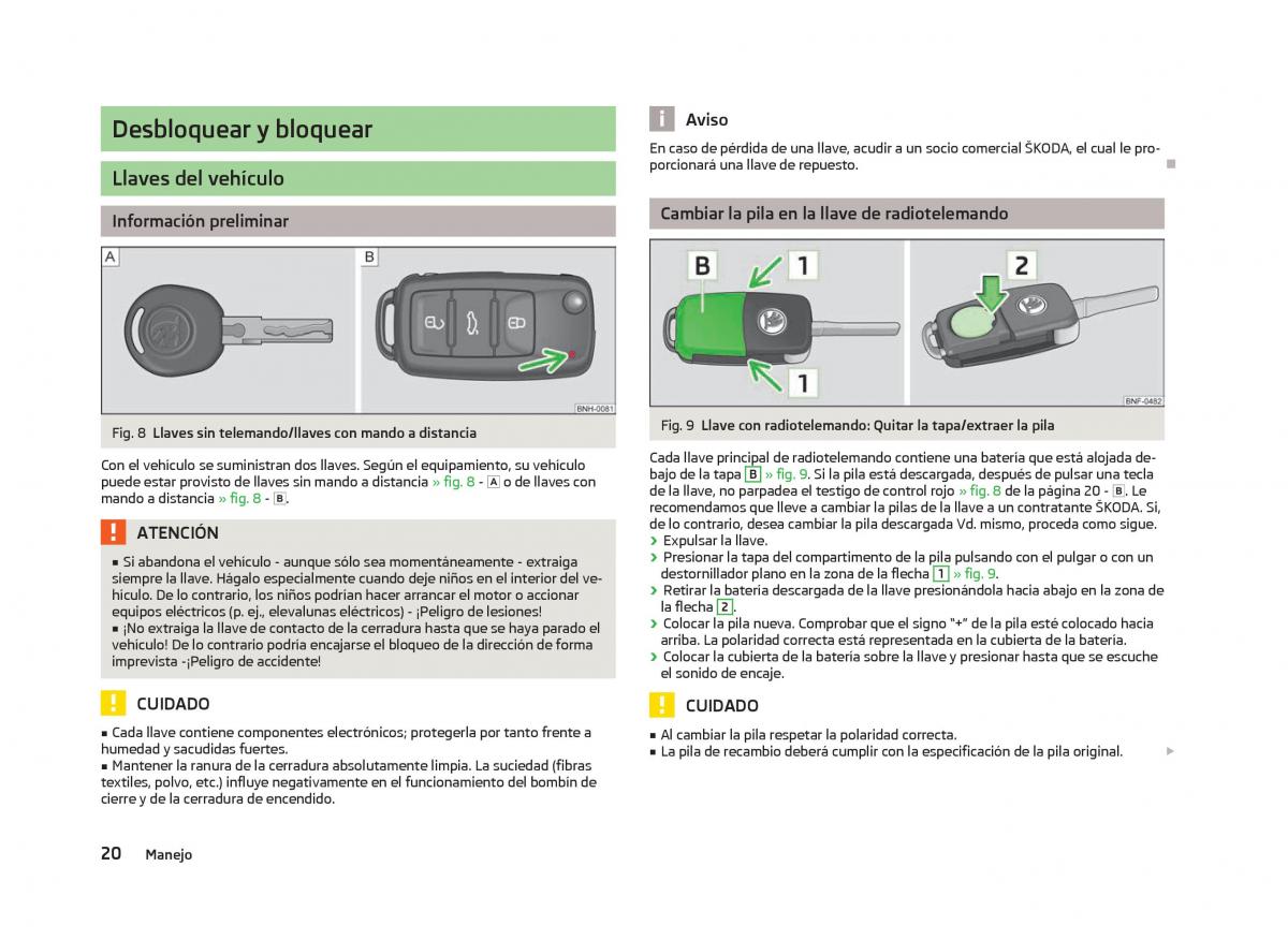 Skoda Citigo manual del propietario / page 22