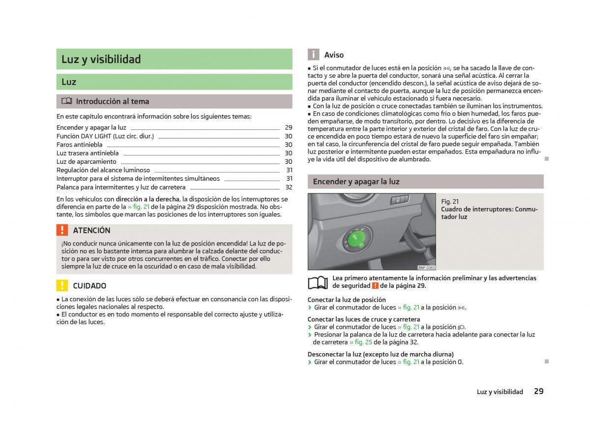 Skoda Citigo manual del propietario / page 31