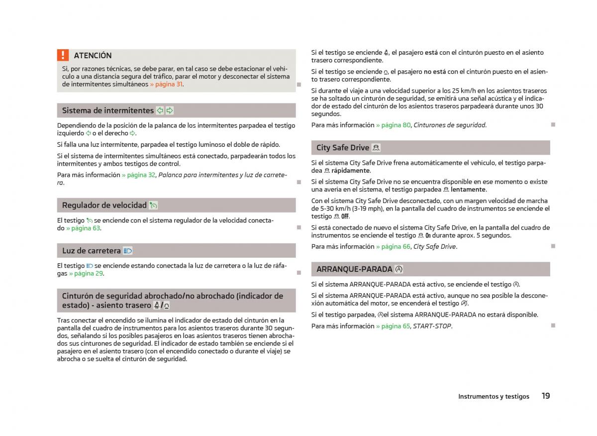 Skoda Citigo manual del propietario / page 21