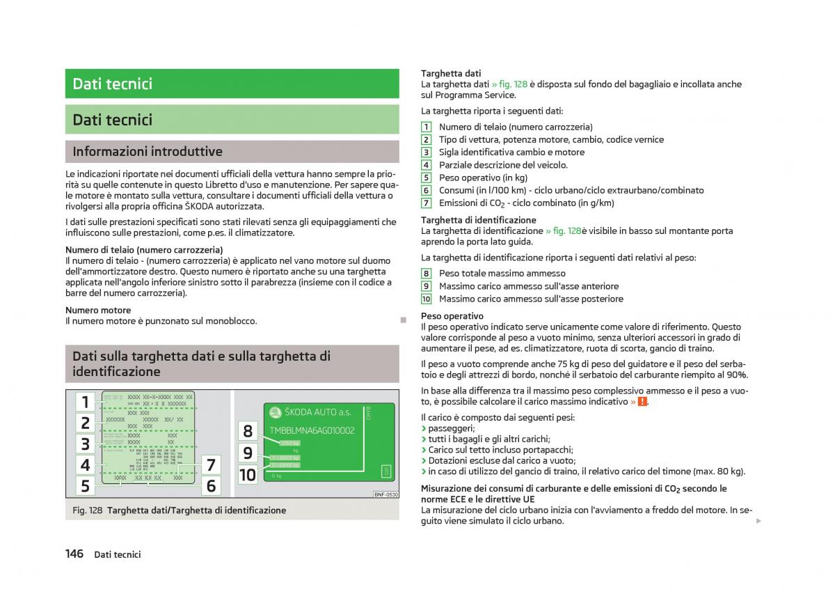 Skoda Citigo manuale del proprietario / page 148