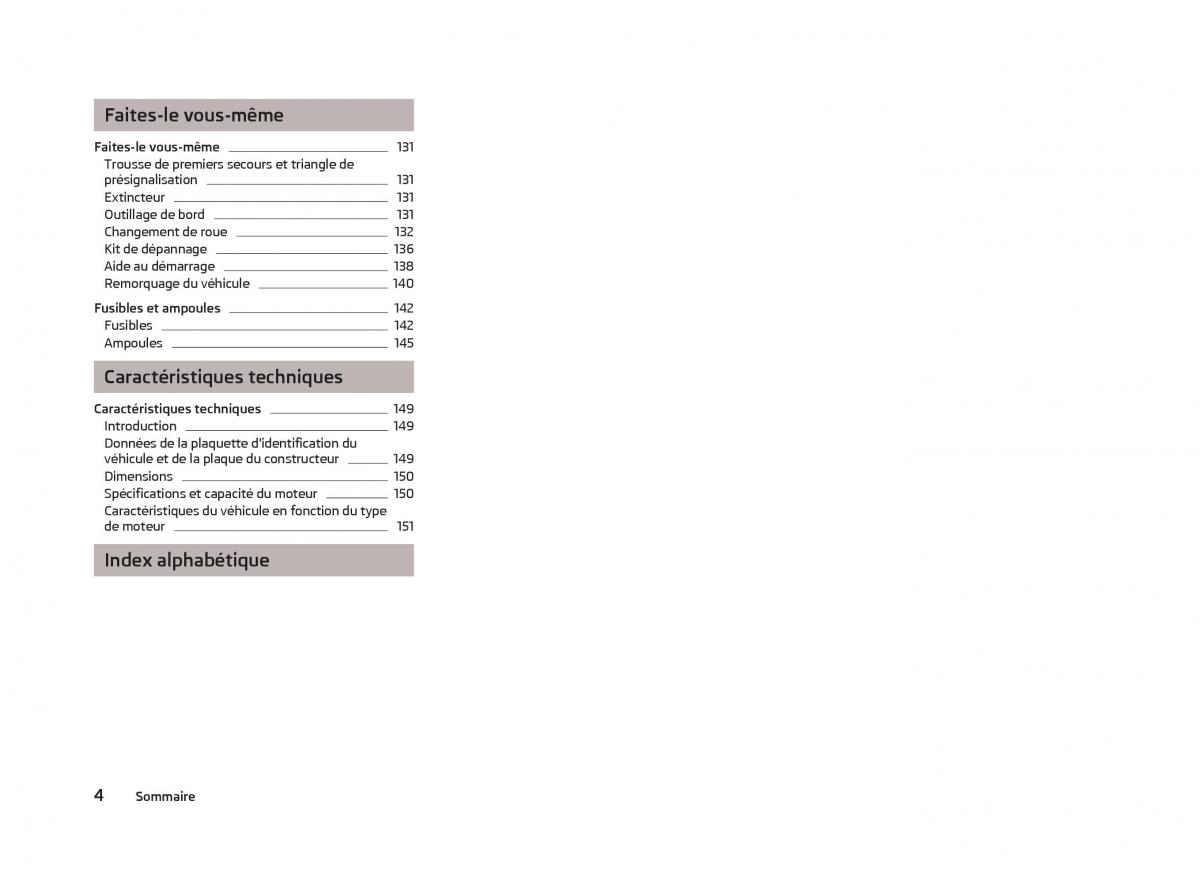 Skoda Citigo manuel du proprietaire / page 6