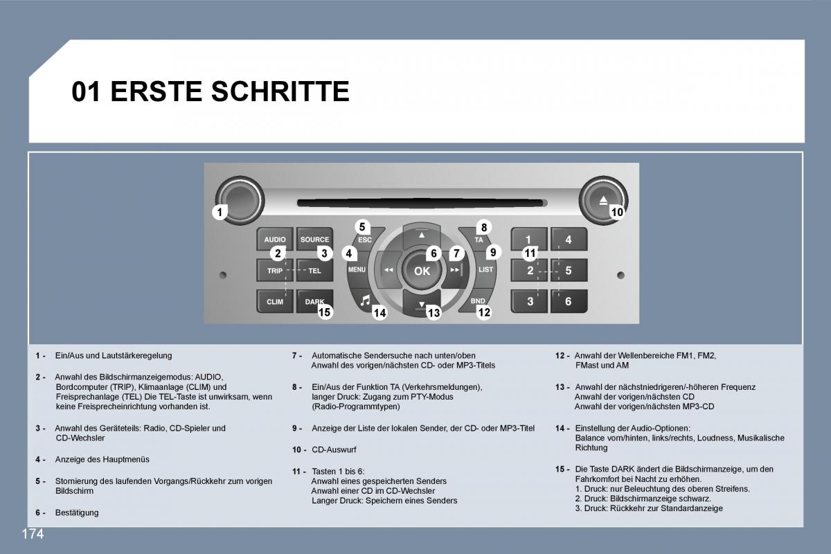 Peugeot 407 Handbuch / page 193