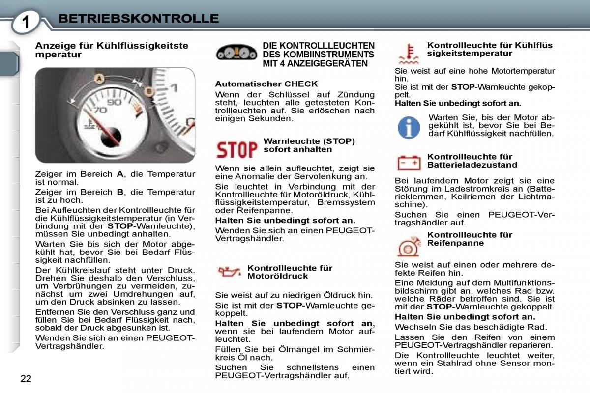 Peugeot 407 Handbuch / page 20