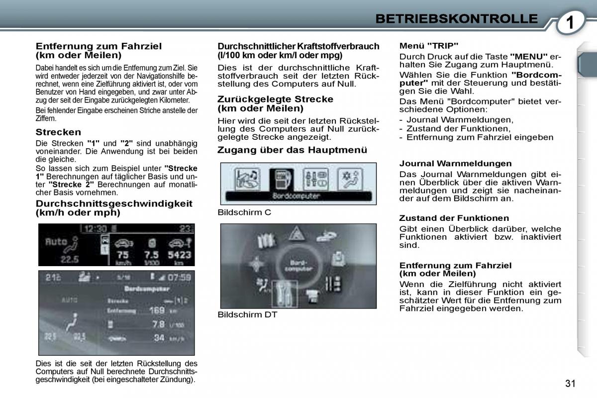 Peugeot 407 Handbuch / page 30