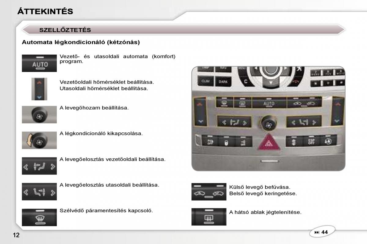 manual  Peugeot 407 Kezelesi utmutato / page 9