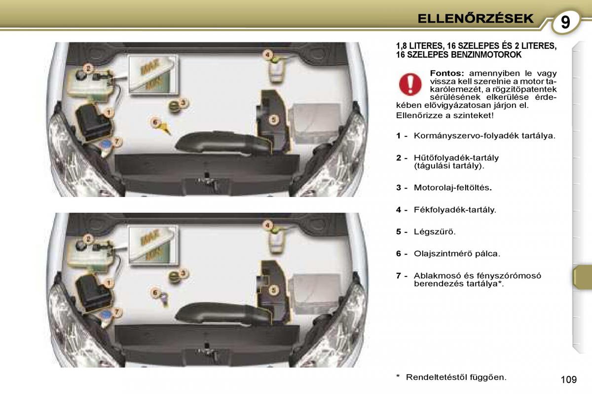 Peugeot 407 Kezelesi utmutato / page 121