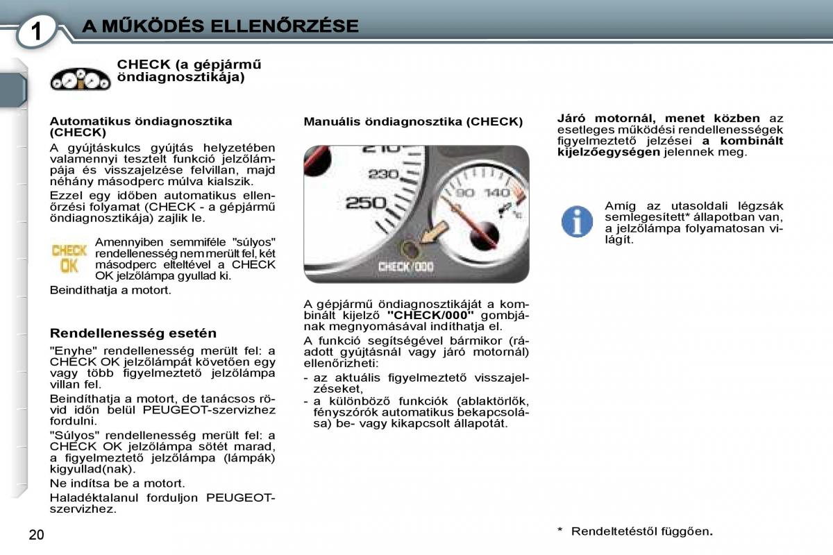 Peugeot 407 Kezelesi utmutato / page 17