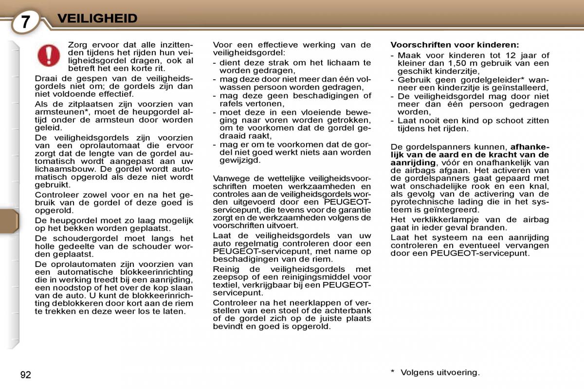 Peugeot 407 handleiding / page 104