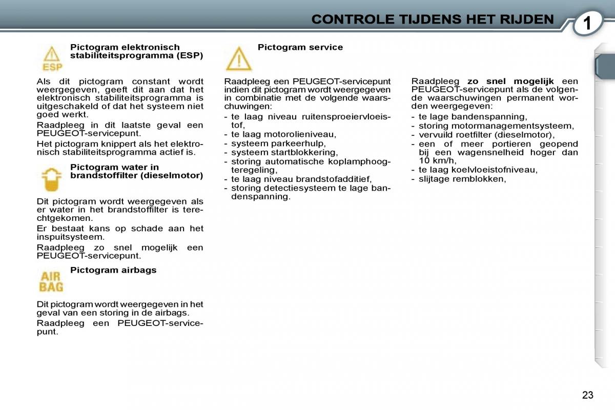 manual  Peugeot 407 handleiding / page 21