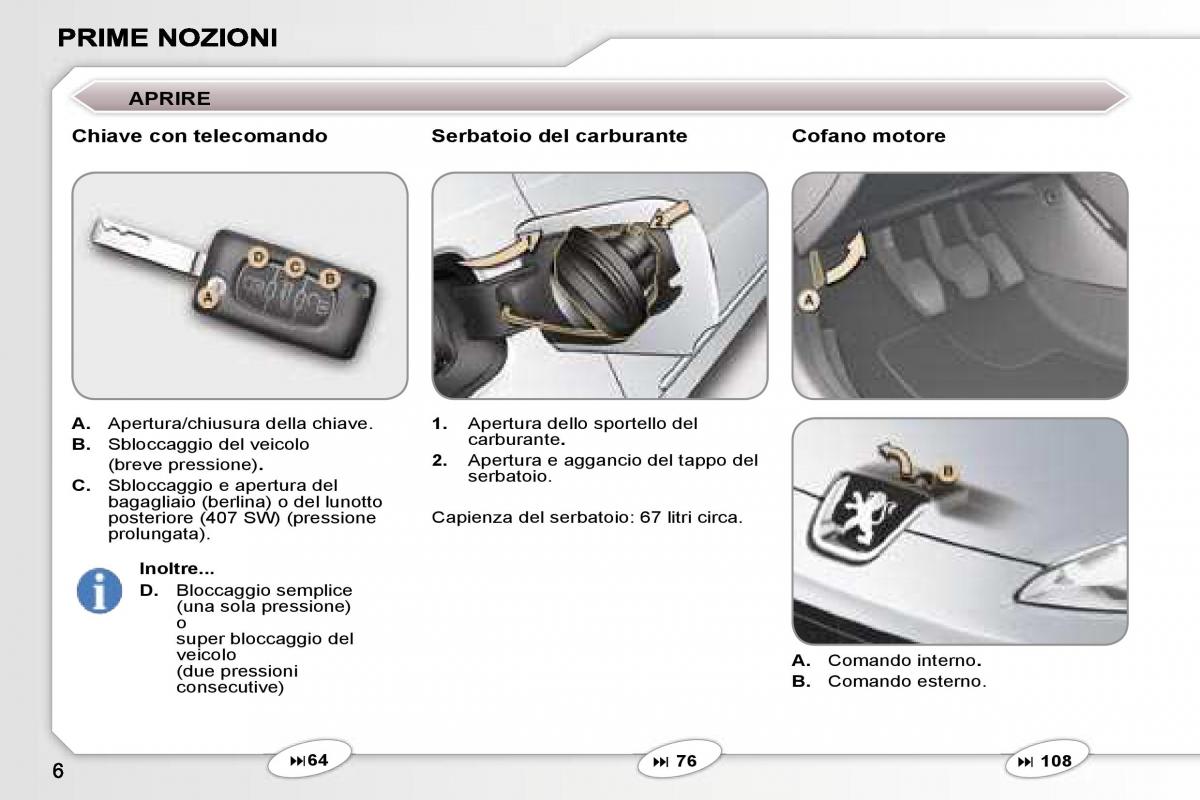 manual  Peugeot 407 manuale del proprietario / page 3