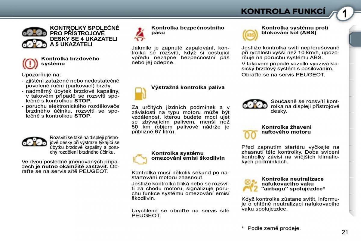 manual  Peugeot 407 navod k obsludze / page 18