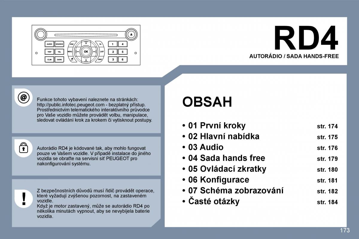 manual  Peugeot 407 navod k obsludze / page 192