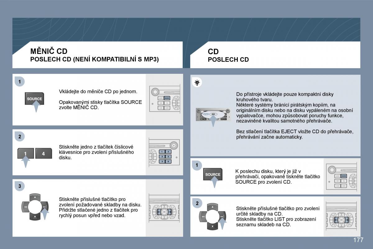 Peugeot 407 navod k obsludze / page 196