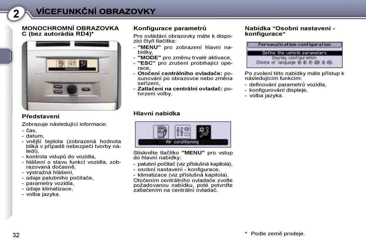 manual  Peugeot 407 navod k obsludze / page 31