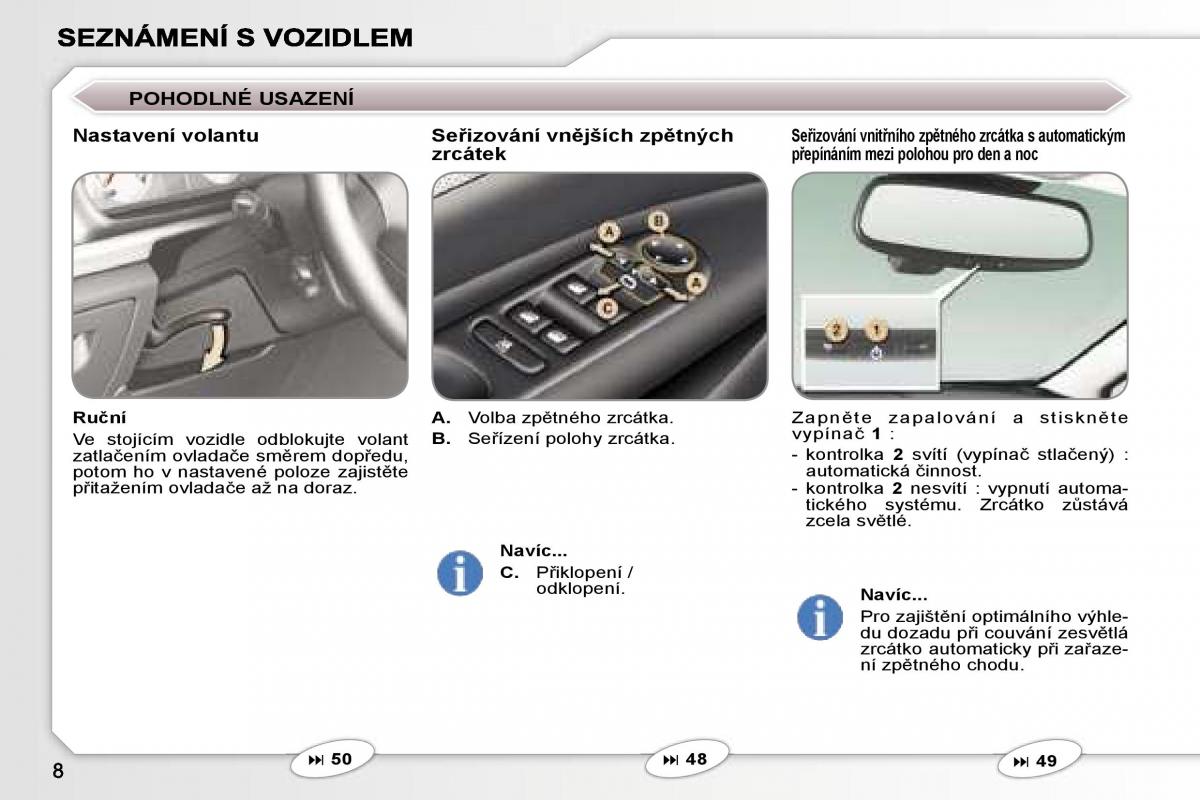 manual  Peugeot 407 navod k obsludze / page 5