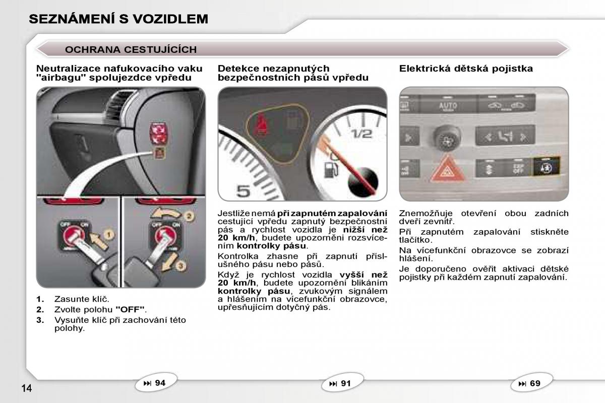 Peugeot 407 navod k obsludze / page 11