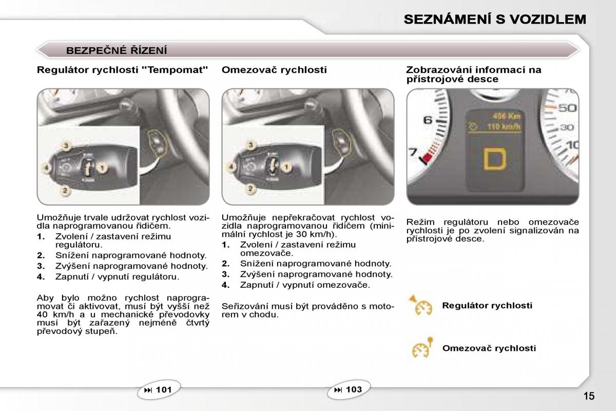manual  Peugeot 407 navod k obsludze / page 12