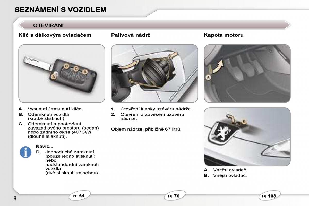 Peugeot 407 navod k obsludze / page 3