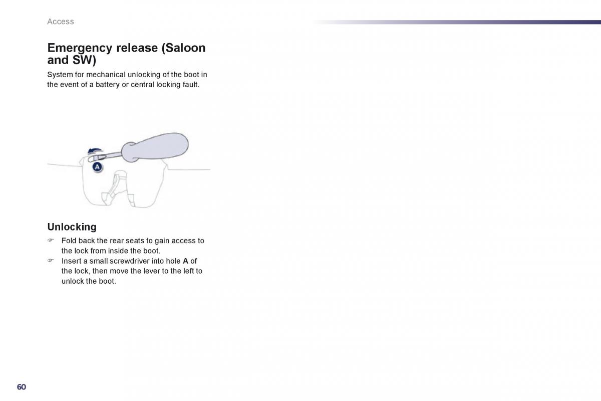 Peugeot 508 owners manual / page 62