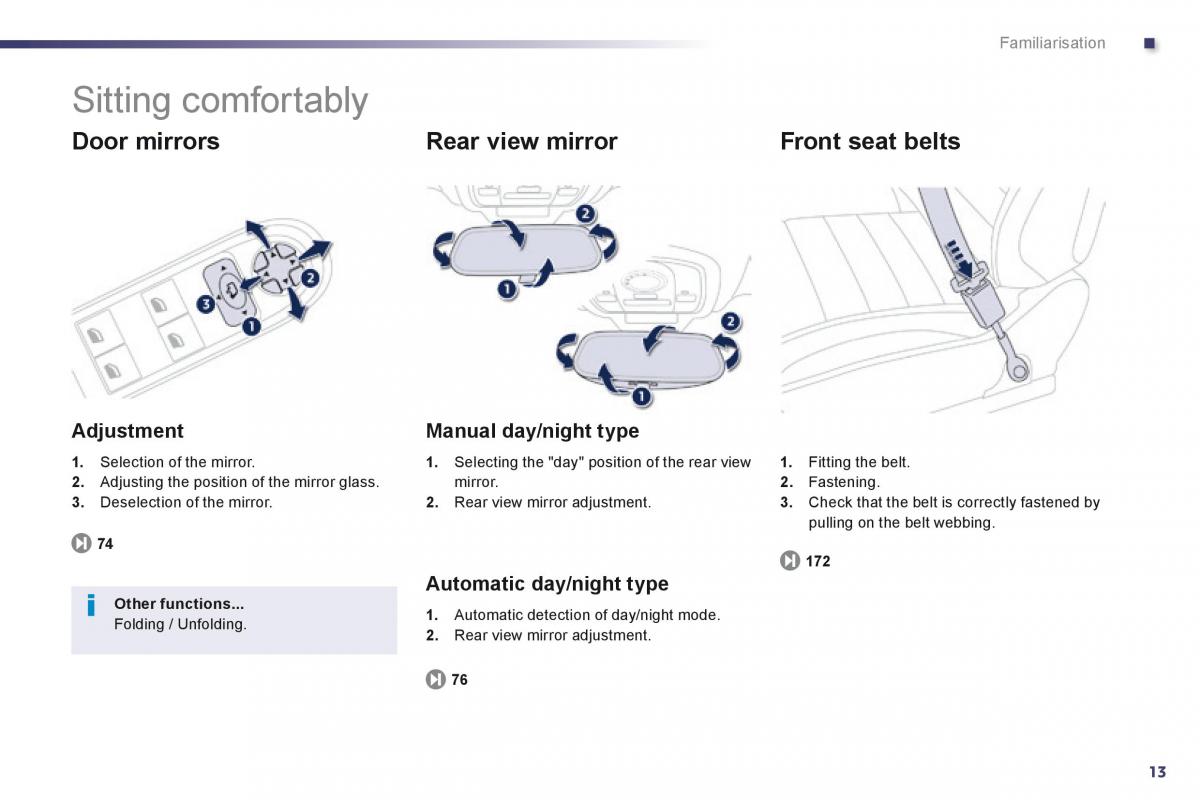 Peugeot 508 owners manual / page 15