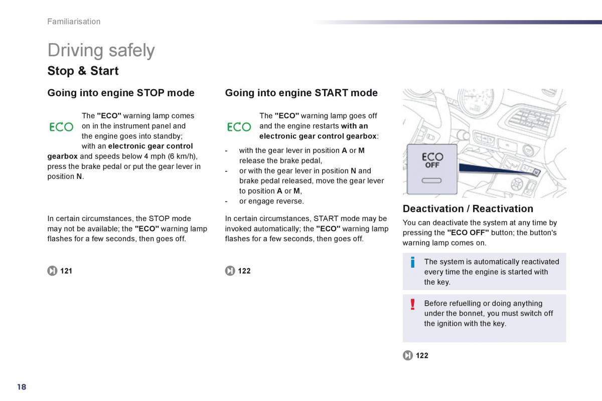 Peugeot 508 owners manual / page 20