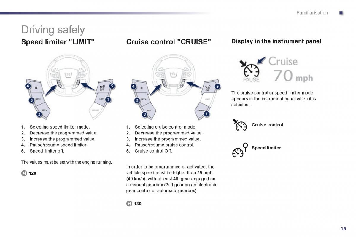 Peugeot 508 owners manual / page 21