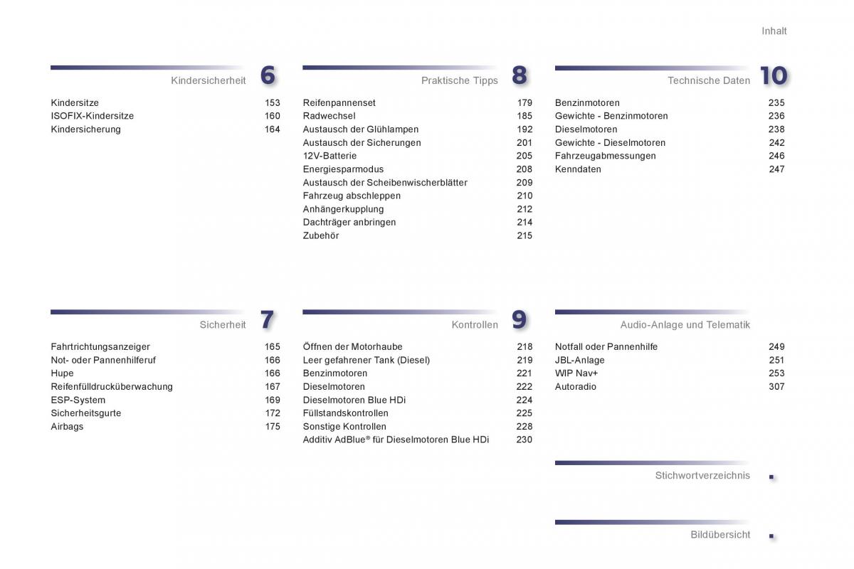 Peugeot 508 Handbuch / page 5