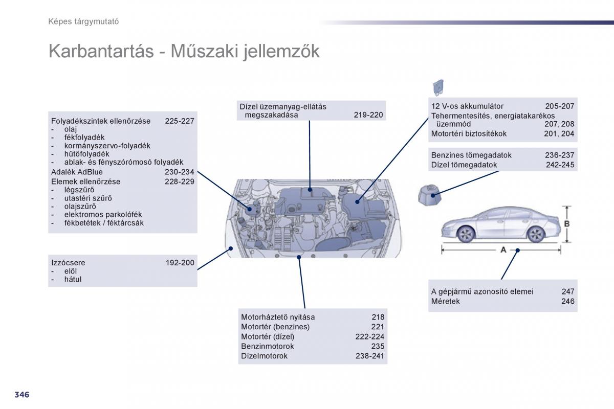 Peugeot 508 Kezelesi utmutato / page 348