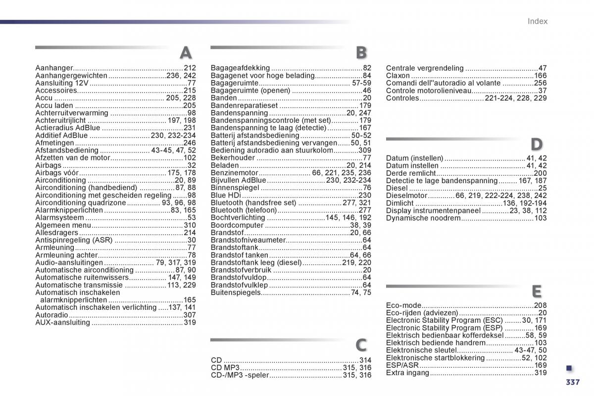 Peugeot 508 handleiding / page 339