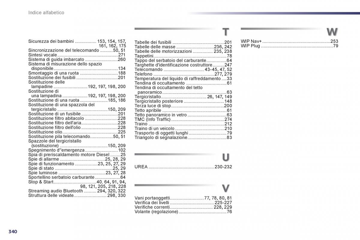 Peugeot 508 manuale del proprietario / page 342