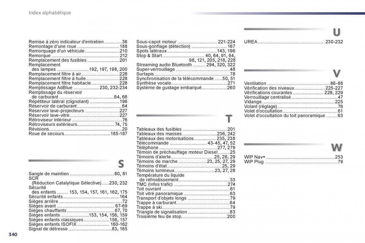 Peugeot 508 manuel du proprietaire / page 342