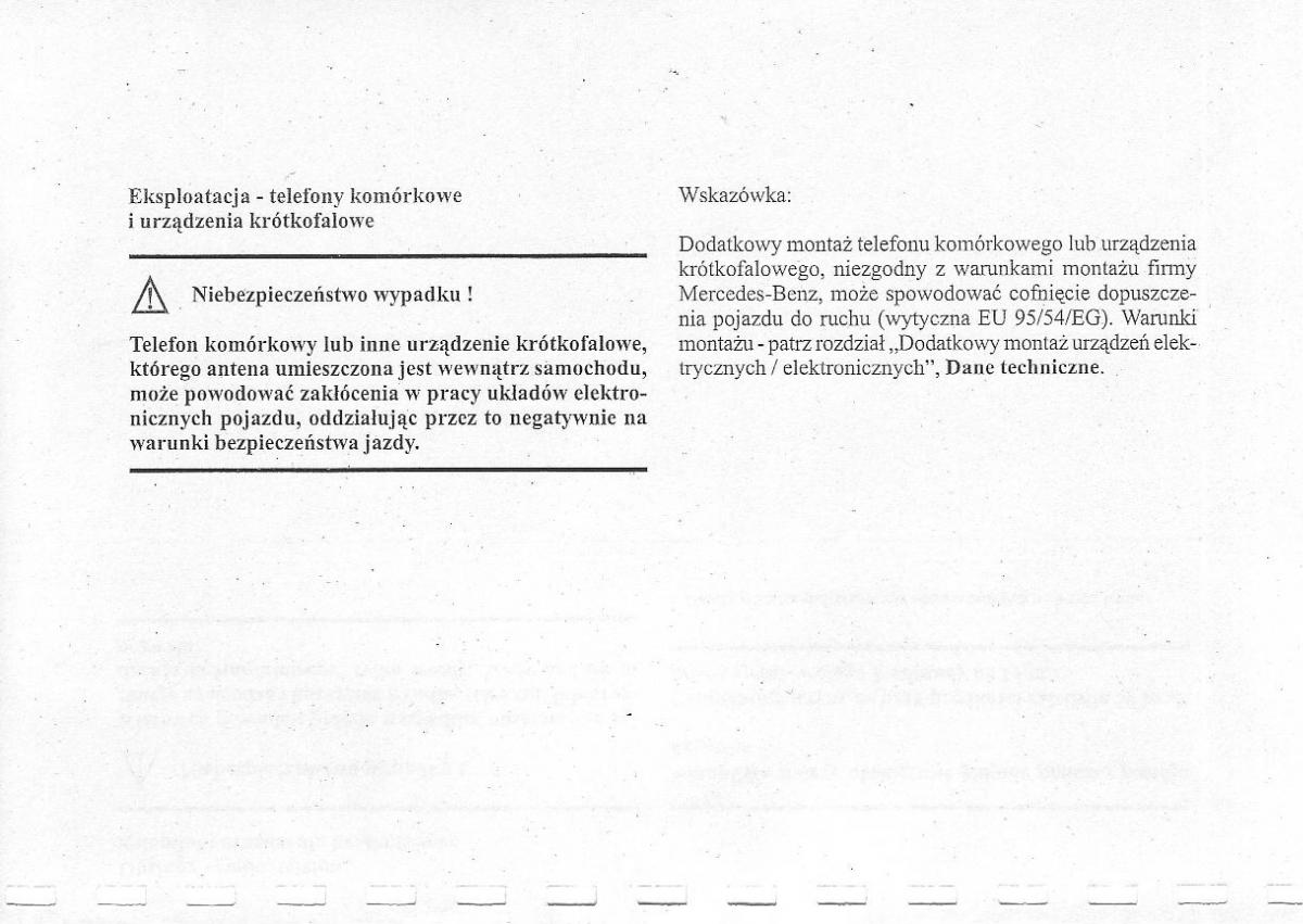 instrukcja obsługi  Mercedes Benz CLK W208 instrukcja / page 6