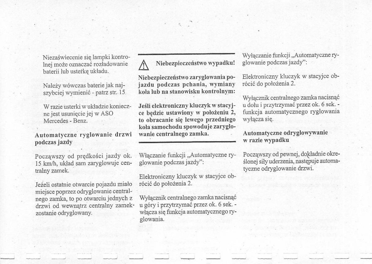 instrukcja obsługi  Mercedes Benz CLK W208 instrukcja / page 10