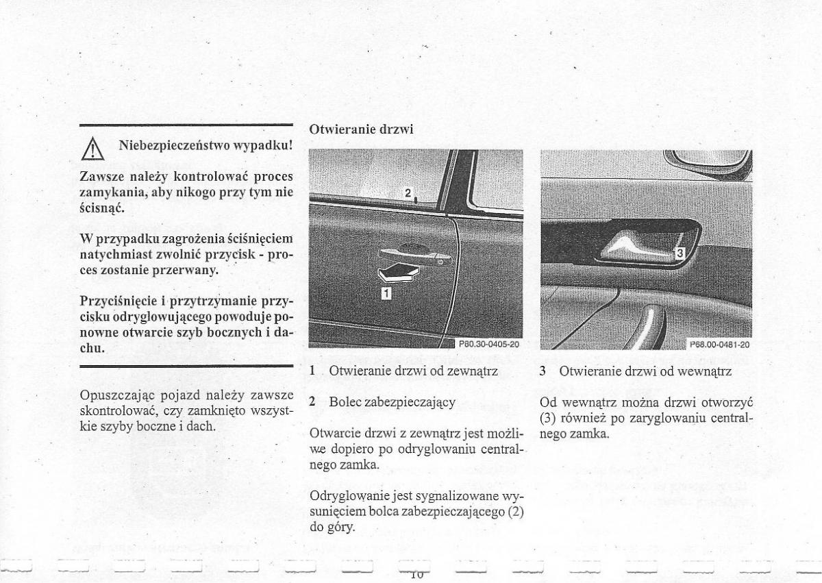 instrukcja obsługi  Mercedes Benz CLK W208 instrukcja / page 12