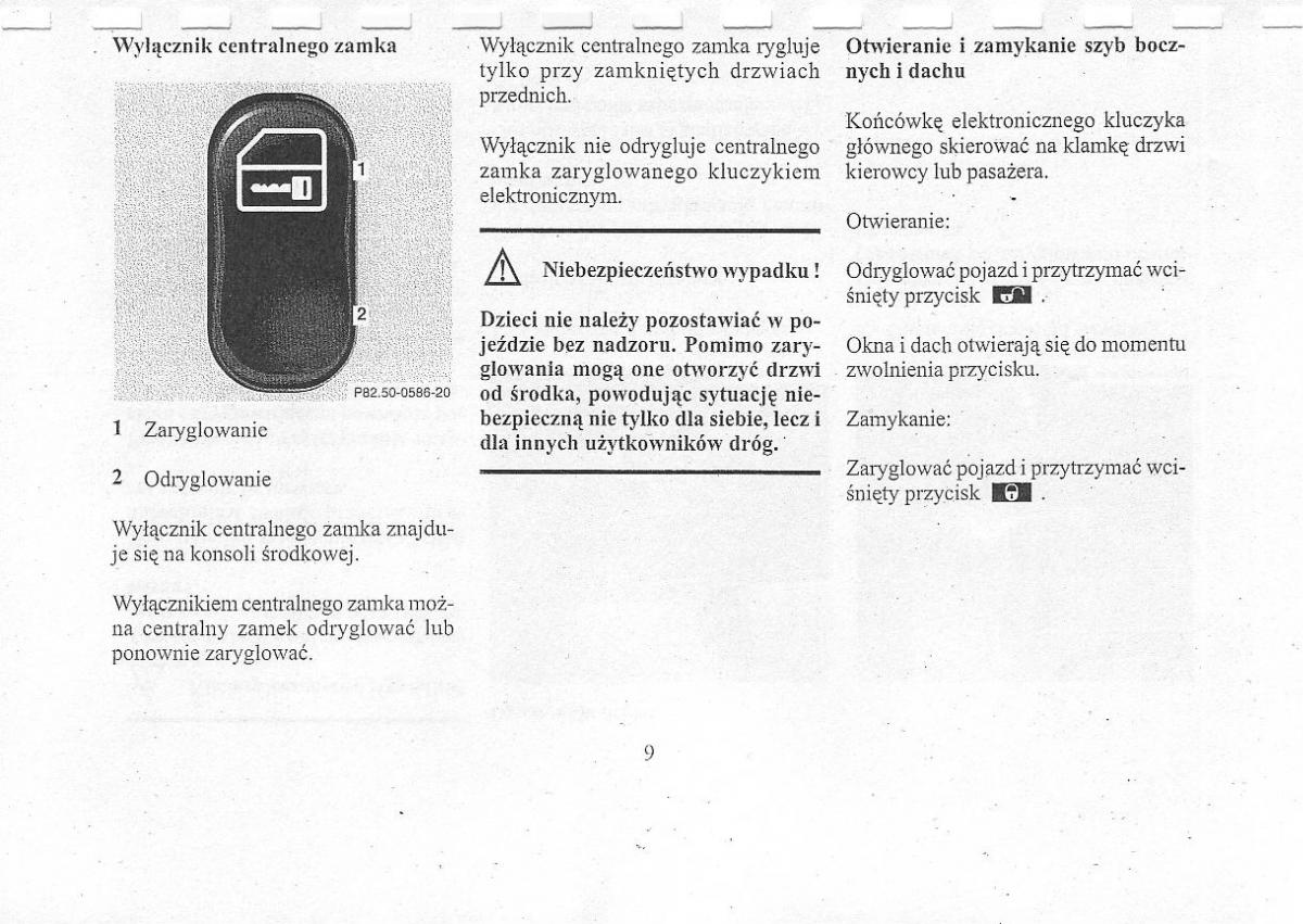 instrukcja obsługi  Mercedes Benz CLK W208 instrukcja / page 11