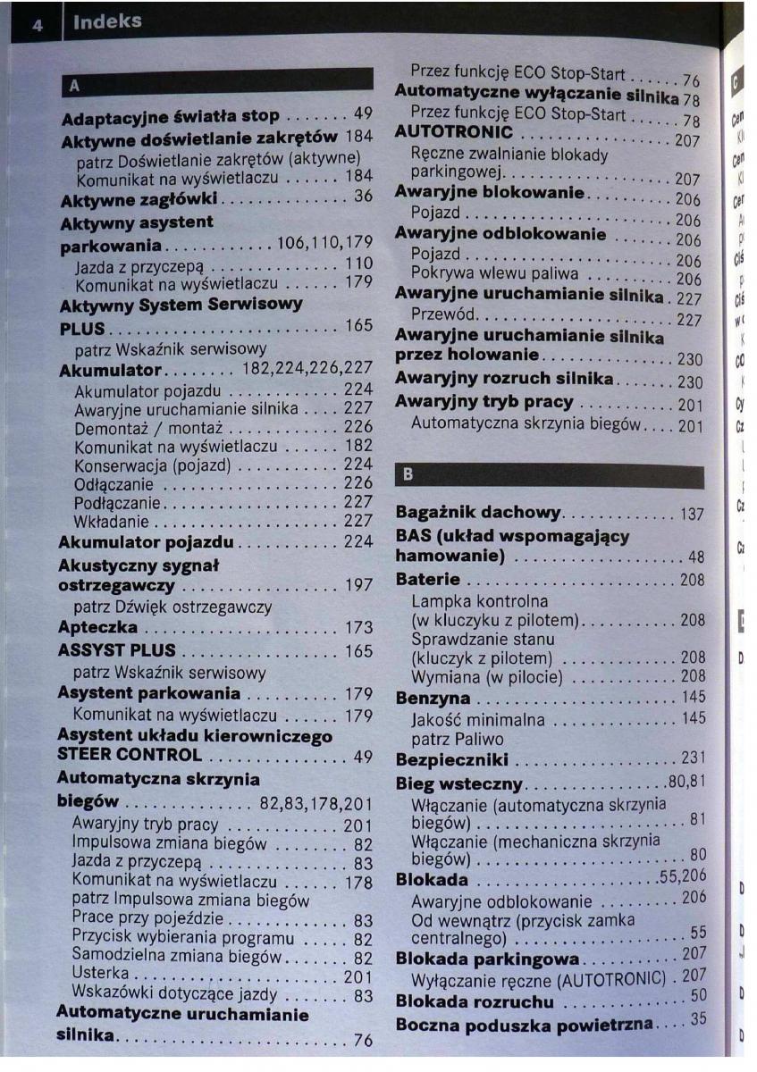 Mercedes Benz B Class W245 instrukcja obslugi / page 5