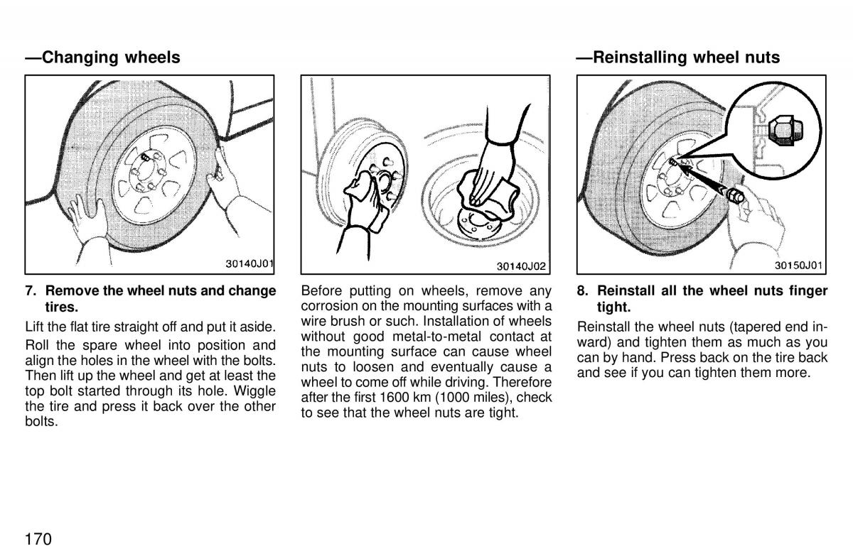Toyota 4Runner 3 III N180 owners manual / page 167