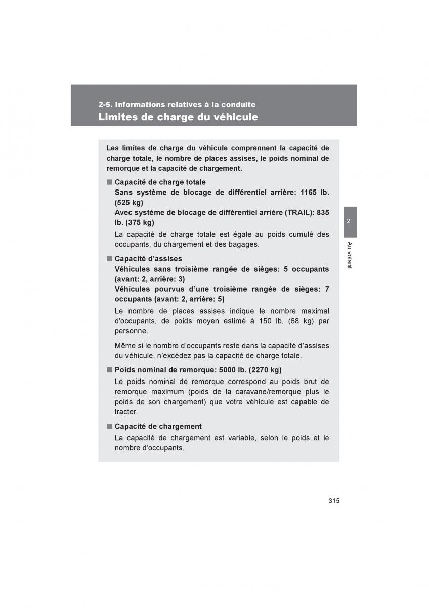Toyota 4Runner 5 V N280 manuel du proprietaire / page 317