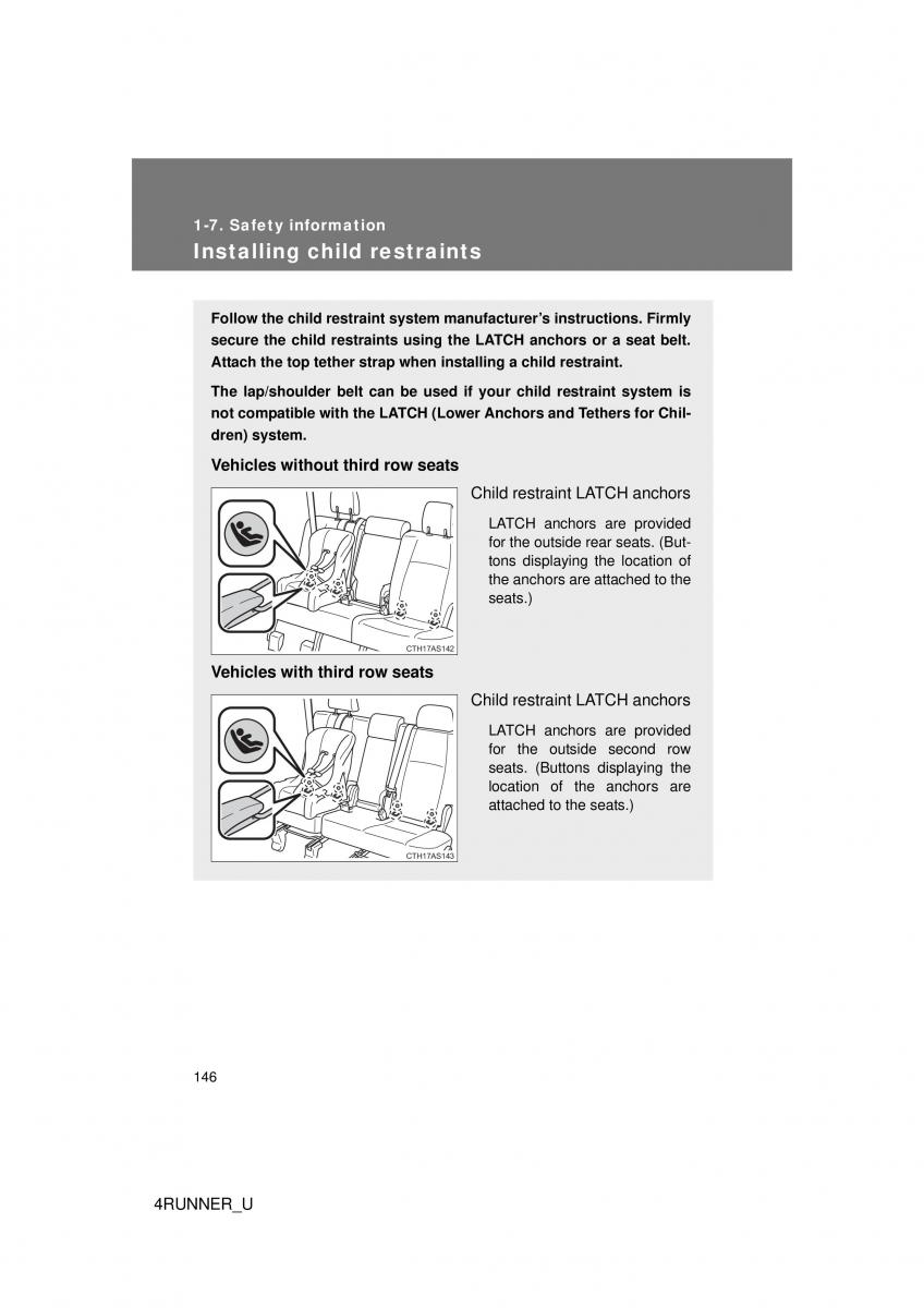 Toyota 4Runner 5 V N280 owners manual / page 116