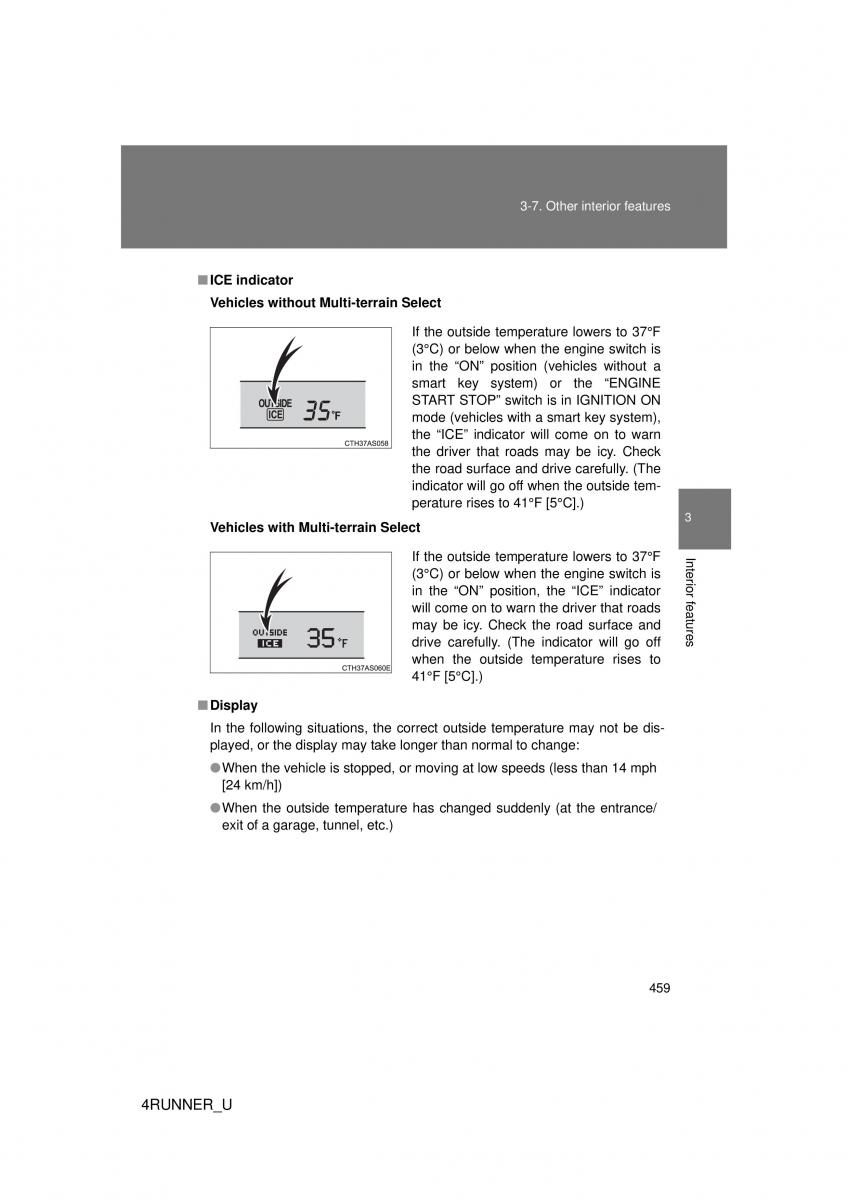 Toyota 4Runner 5 V N280 owners manual / page 426