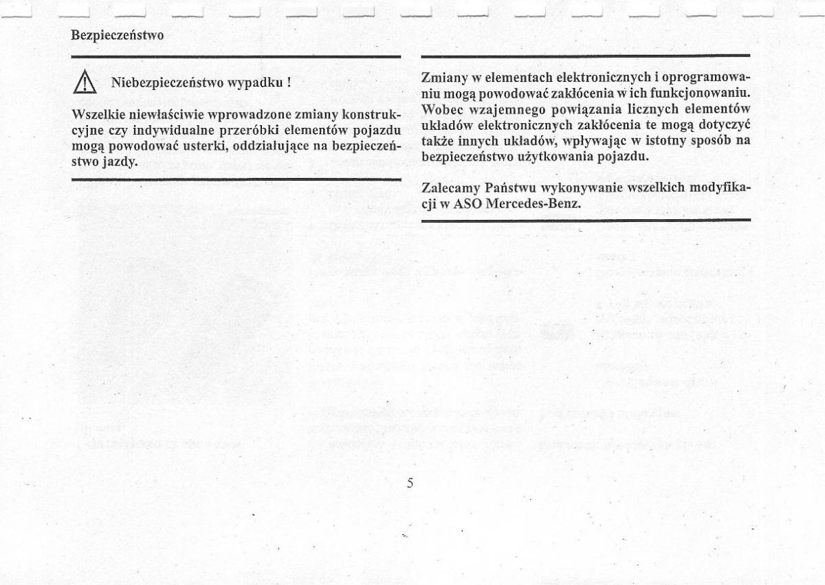 Mercedes Benz CLK W208 instrukcja obslugi / page 7